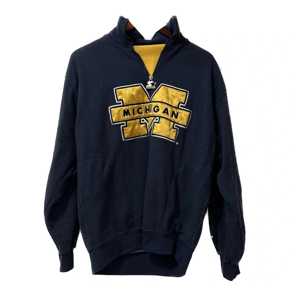 VTG Starter Michigan Waffle Pullover - Picture 1 of 10